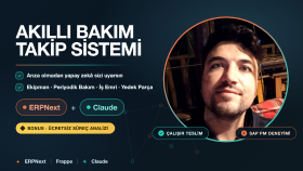 erpnext ile yapay zekâ destekli bakım takip sistemi kurarım