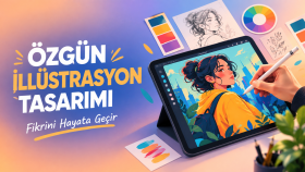 fikrinizi özgün illüstrasyonlarla hayata geçirebiliyorum