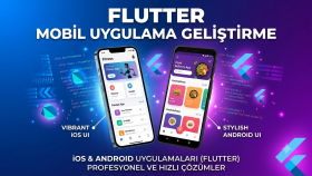 Flutter ile iOS ve Android mobil uygulama geliştiririm