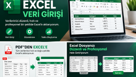 Excel veri girişi ve düzenleme yapabilirim