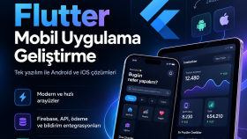 Flutter ile Android ve iOS mobil uygulama geliştirebilirim
