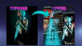 fotoğraflarını cyberpunk tarzda yeniden editleyebilirim
