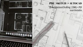 PDF, eskiz ve krokilerinizi AutoCAD'de teknik olarak çizerim