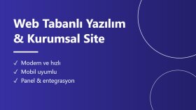 web tabanlı yazılımınızı ve kurumsal sitenizi kodlarım