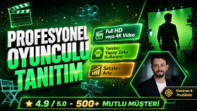 oyunculu tanıtım videosu yaparım