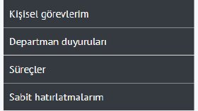 Kullanıcı çalışma paneli
