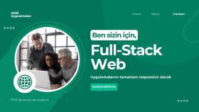 web uygulamalarınızı full-stack geliştiririm
