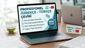 türkçeden özbekçeye hızlı ve kaliteli çeviri yaparım