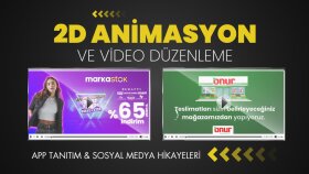 2D animasyon ve video düzenlemelerinizi yapabilirim
