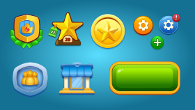 UI-UX Game alanında buton ve ikon tasarlayabilirim