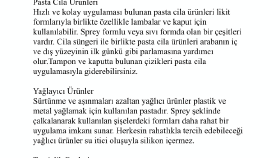 OTO BAKIM VE TEMİZLİK ÜRÜNLERİ NELERDİR