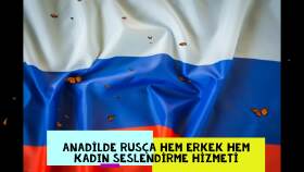 Rusça native / anadilde seslendirme hizmeti sunuyorum