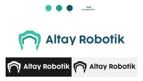 Altay robotik için yaptığım logo çalışması