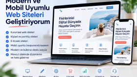 modern ve mobil uyumlu web sitesi geliştiriyorum