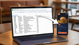 Google Sheets Yönetimli Masrafsız QR Menü