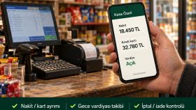 canlı kasa takip ve ciro izleme sistemi yazarım