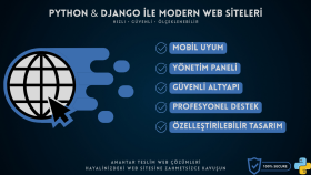 Python ile hızlı ve güvenli web siteleri geliştirebilirim