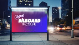 bilboard, açık hava, posterlere reklam tasarımı yaparım