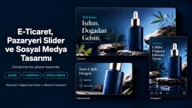 e-ticaret, pazaryeri slider ve sosyal medya tasarımı yaparım