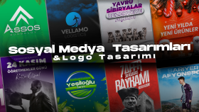 markanızı yansıtacak şık, modern, logo ve post tasarlarım