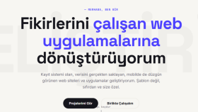 sana özel profesyonel bir portfolyo sitesi tasarlıyorum