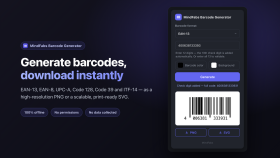 Barkod Oluşturucu — PNG & SVG