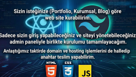 ihtiyacınıza göre internet sitesi yaparım