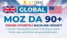 sizlere yüksek otoriteli backlink sağlarım