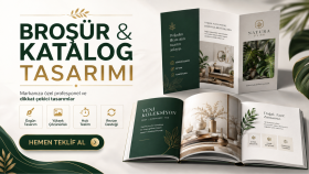 markanıza özel profesyonel broşür ve katalog tasarlarım