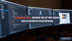web tabanlı yazılım çözümleri geliştiriyorum