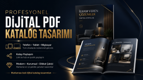 profesyonel dijital PDF katalog tasarımı yaparım