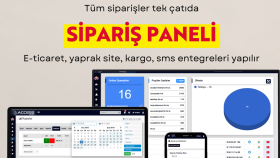 global destekli sipariş paneli kurabilirim