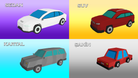 Low Poly Arabalar