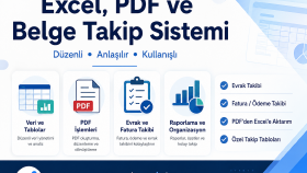 excel, pdf  ve belge takip sistemi yaparım
