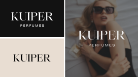 Kuiper Perfumes Logo Mockup konsepti