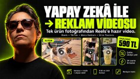 yapay zeka ile ürününüze sinematik reklam videosu yaparım