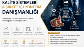 kalite ve şirket içi yönetim danışmanlığı verebilirim