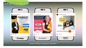 Sosyal medya için hazırladığım kampanya görselleri