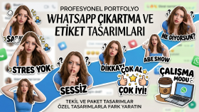 Ben, kişiye ve markaya özel WhatsApp çıkartma ve etiket tasa