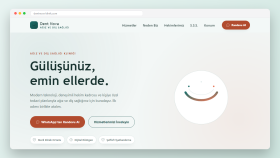 Diş Kliniğine Randevu Odaklı Tanıtım Sitesi