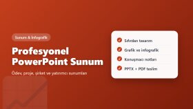 profesyonel PowerPoint sunumu hazırlarım