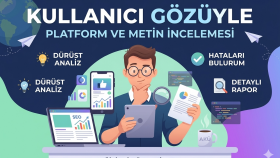 platform ve metinlerinizi kullanıcı gözüyle raporlarım