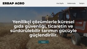 Erbap Agro İçin One-Page Website Tasarımı