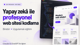 yapay zeka ile profesyonel site kodlama dersi verebilirim