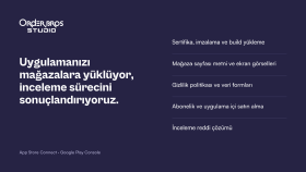 uygulamanızı App Store ve Google Play'de yayınlarım