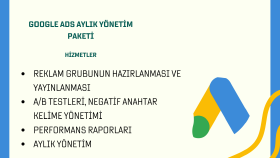 reklam kampanyanızı ve bütçenizi aylık olarak yönetiyorum