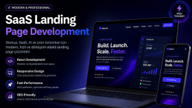 modern ve yüksek dönüşüm sağlayan landing page yaparım