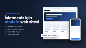 işletmeniz için modern ve hızlı web sitesi hazırlarım
