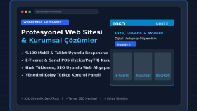 talebe göre profesyonel web sitesi oluştururum