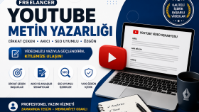YouTube videolarızı istediğiniz konuda özenle hazırlarım